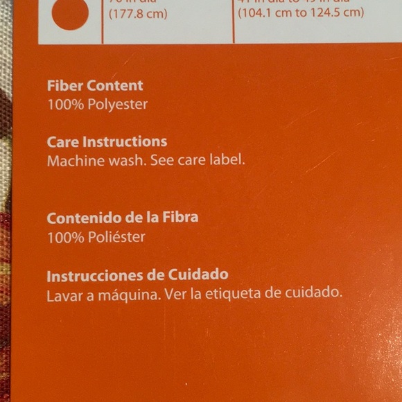 Leaves & Cranberries Fabric Rectangular Tablecloth. 52in x 70in. - Picture 5 of 8